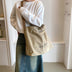 Large-capacity Canvas Bags - Women Casual Totes with Alphabet Print Shoulder Bag - Minihomy