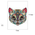 Flower Face Cat Irregular Wooden Puzzle - Nature-Themed Fun for All Ages - Minihomy