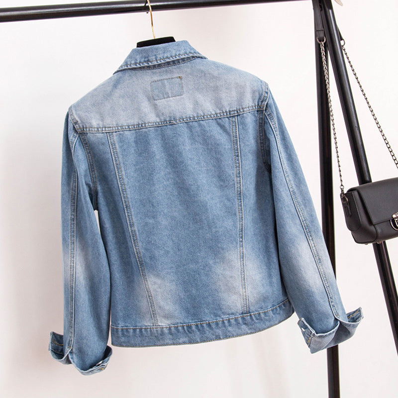 Embroidered denim jacket