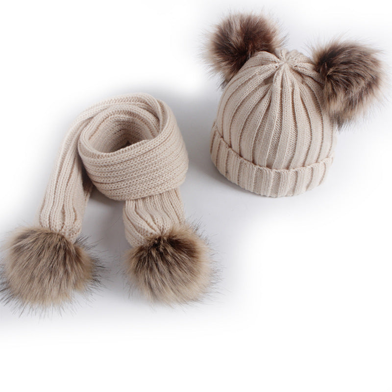 Children's Warm Hat And Scarf Set - Minihomy