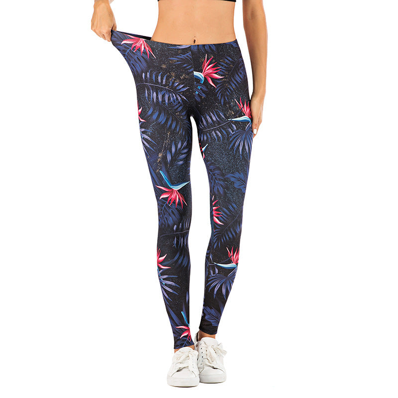 Printed yoga pants outdoor sports leggings