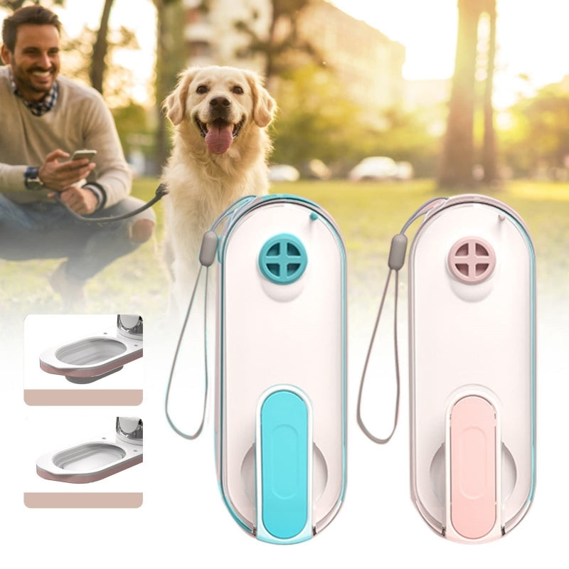 Foldable Dog Water Bottle Dispenser for Outdoor Walking