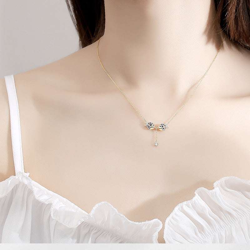 Cute zircon necklace - Minihomy