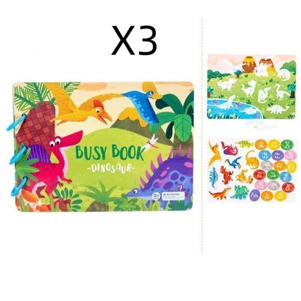 Children's Busy Book Educational Toys Repeated Paste - Minihomy