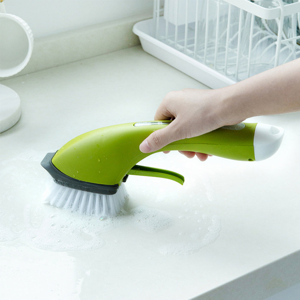 Kitchen Dishwashing Brush Removable Handle Automatically - Minihomy