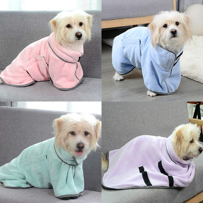 Quick-drying Pet Absorbent Towel Dog Bathrobe Pet Dog Bath Towel For Dogs Cats