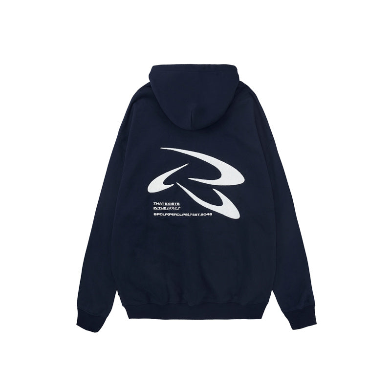 Frisbee Towel Embroidered Hoodie Men's Retro