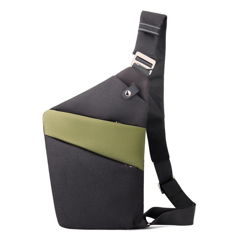 Canvas Chest Bag: Unisex Crossbody Shoulder Bag