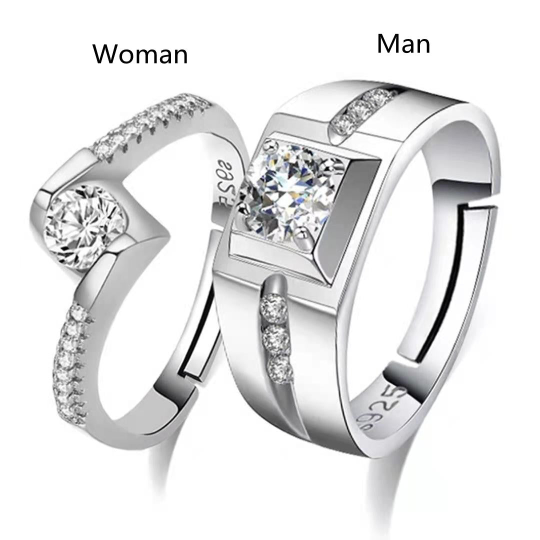 Men's And Women's Tail Rings Heart-shaped Couple Rings - Minihomy