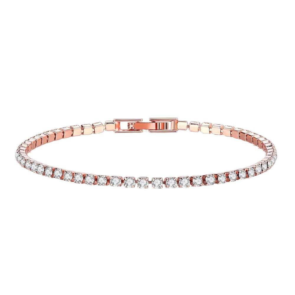 4mm Single Row Diamond All-match Simple Bracelet Women - Minihomy