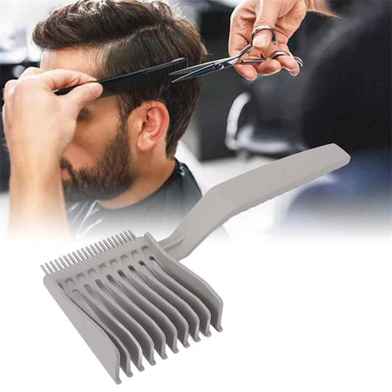 Clipper Barber Fade Combs - Ergonomic Styling Tool for Men - Hair Cutting Comb with Gradienter Design - Flat Top Comb - Salon