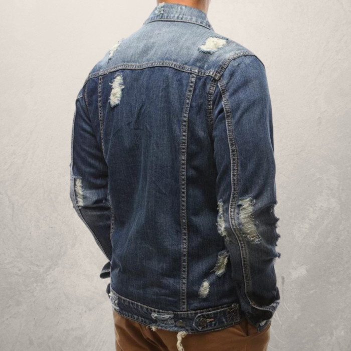 Men Clothes Winter Oversize Jeans Coat Denim Jacket