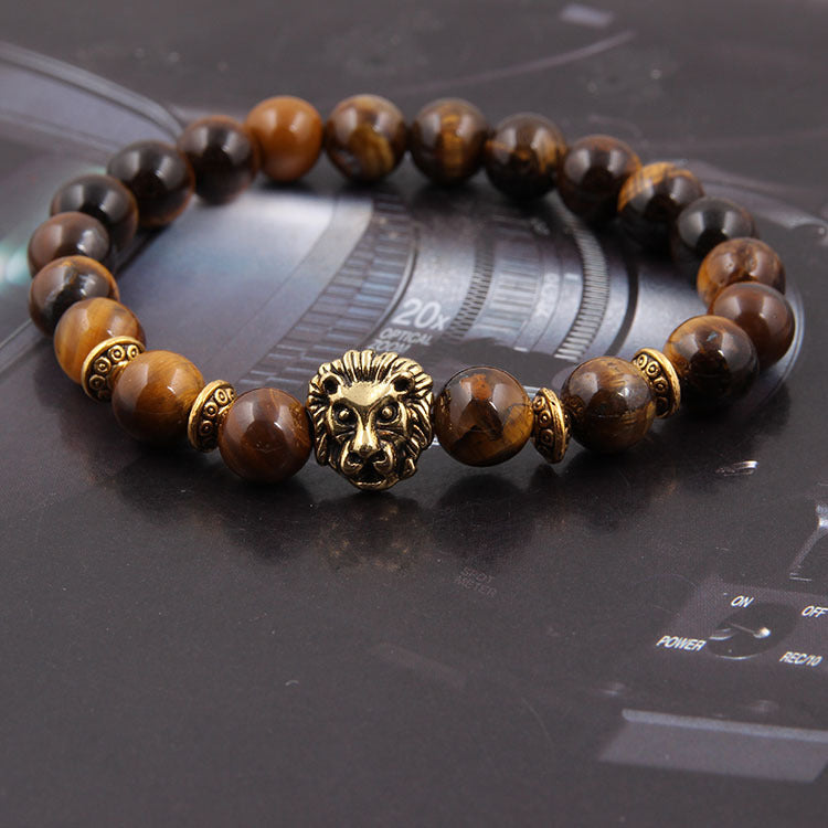 Natural Stone Owl Head Yoga Bracelet - Minihomy