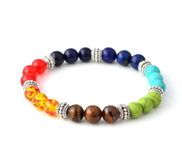 Universe Galaxy Eight Planets Solar System Guardian Star Natural Stone Beads Bracelet