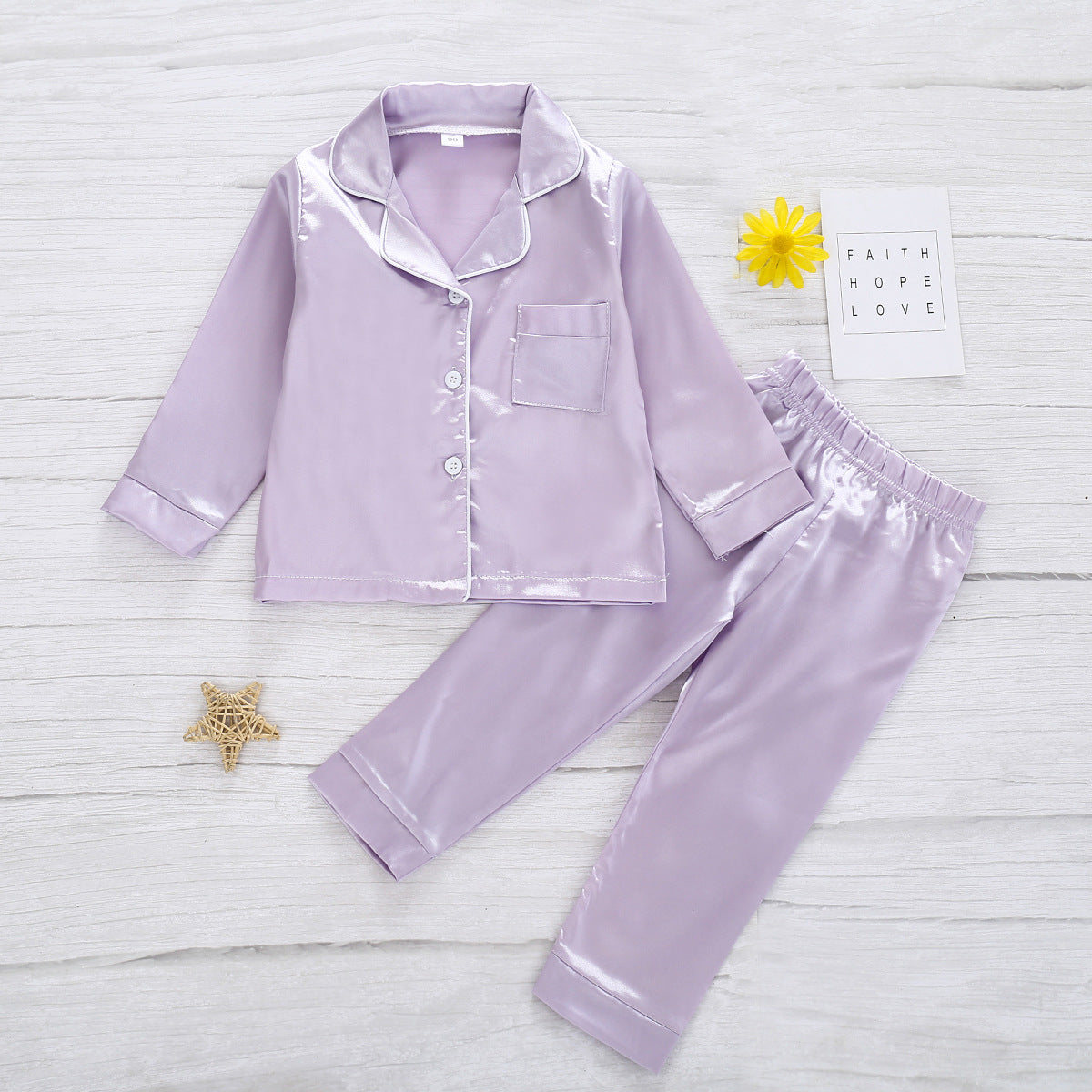 Pure Color Children's Bathrobe Casual Suit: Comfort and Style for Little Explorers