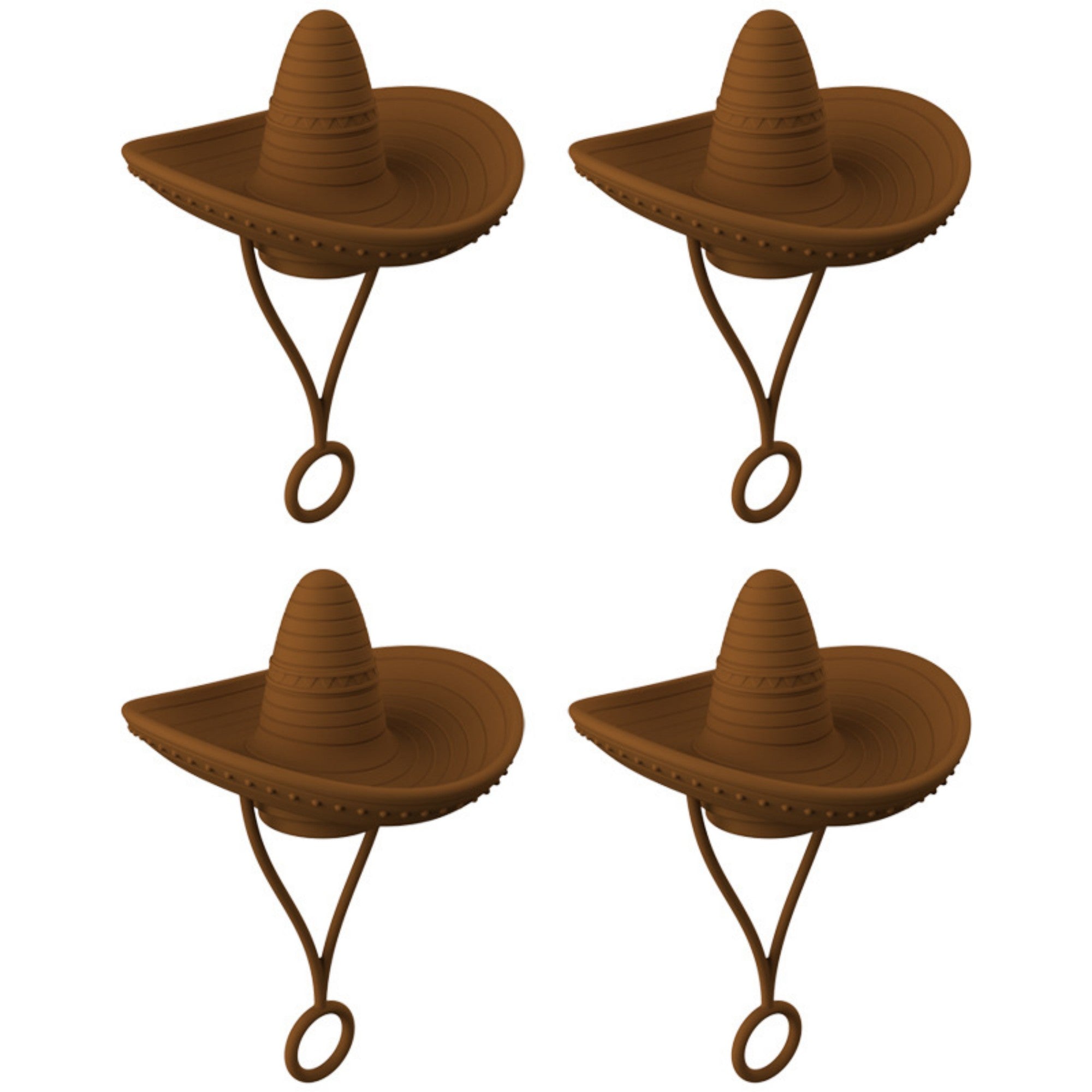 Style Straw Covers Cap - Novelty Cowboy Hat Shaped Toppers