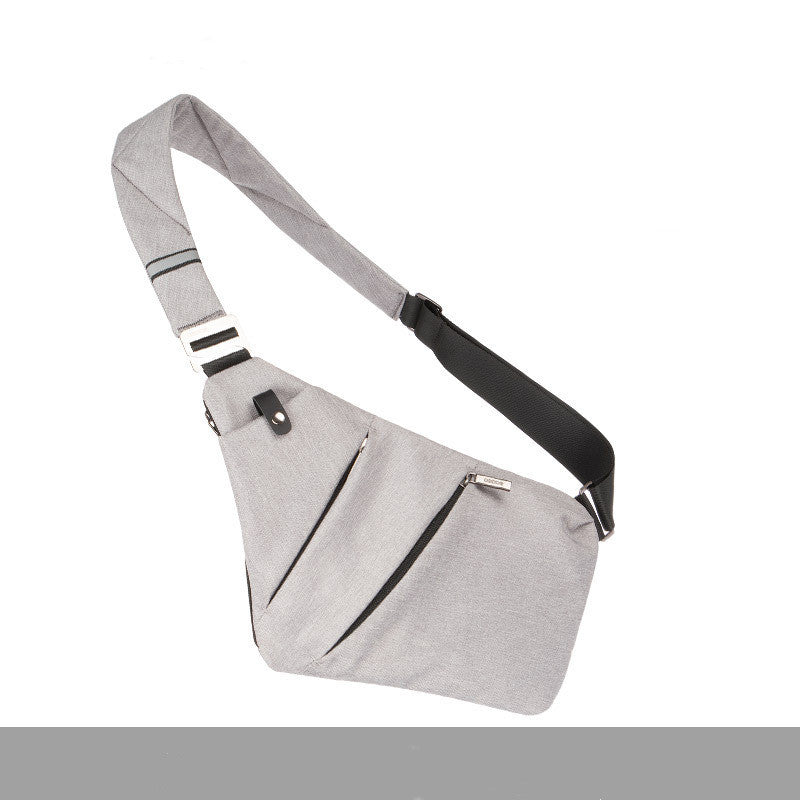 Canvas Chest Bag: Unisex Crossbody Shoulder Bag