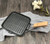 Folding Camping Cookware Cast Iron Steak Skillet Pan - Minihomy