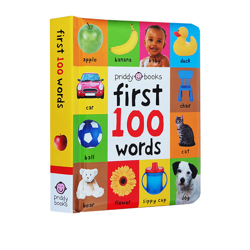 First 100 Words: English Picture Book for Toddlers (Cardboard) - Minihomy