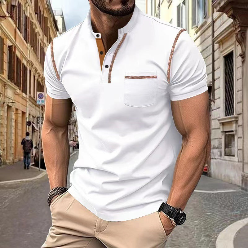 Men's Quick-Dry Short Sleeve Polo Shirt - Summer Casual Top