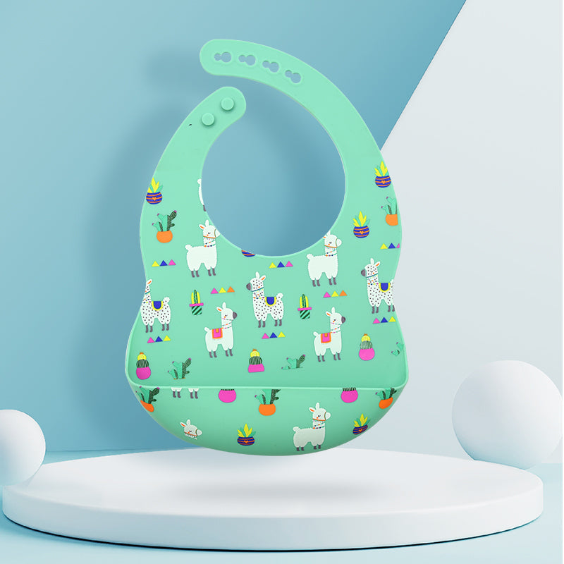 Baby Feeding Newborn Cartoon Aprons Adjustable Baby Bibs Burp Cloth - Minihomy