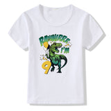 Children's T-shirt Numbers 1-9 Birthday T-shirt - Minihomy