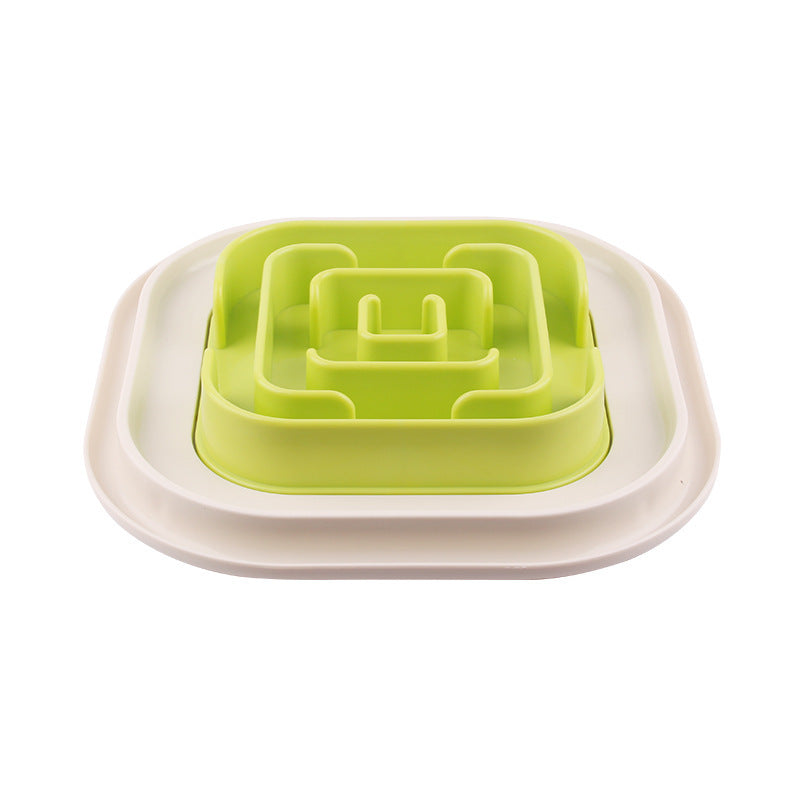 Anti-choking dog bowl slow food bowl