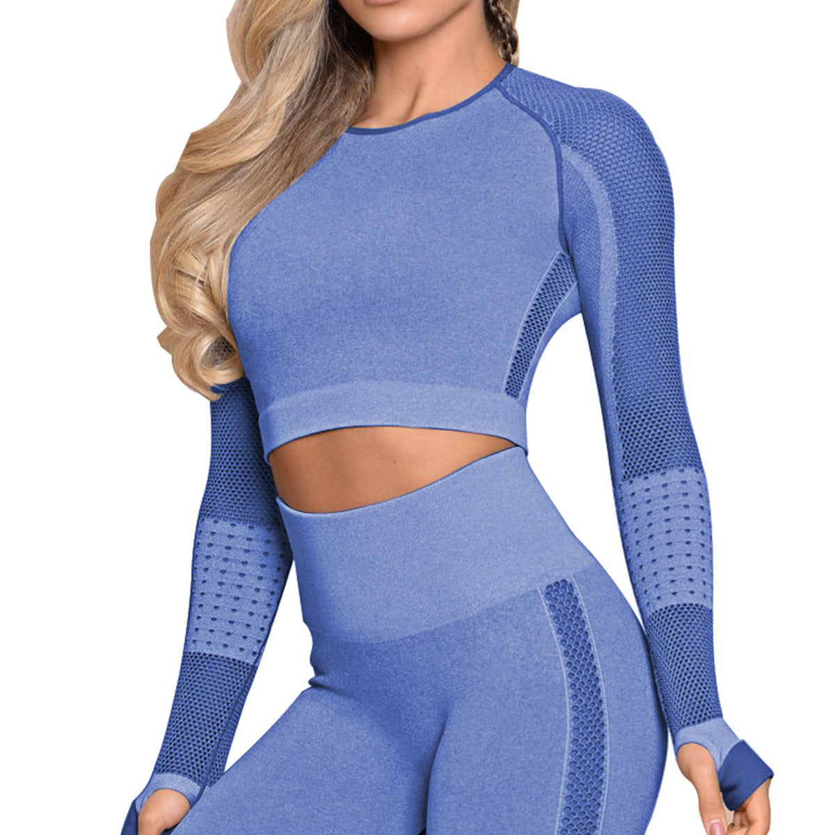 Crop Top Seamless Yoga sets - Minihomy