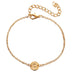 Adjustable Gold Color Alloy Letter Bracelets Bangles For Men Women Charm Bracelet - Minihomy