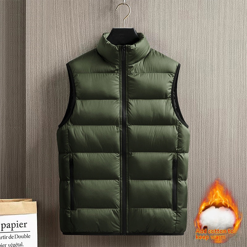 Down Jacket Vest Men's Coat Thickened Warm - Minihomy