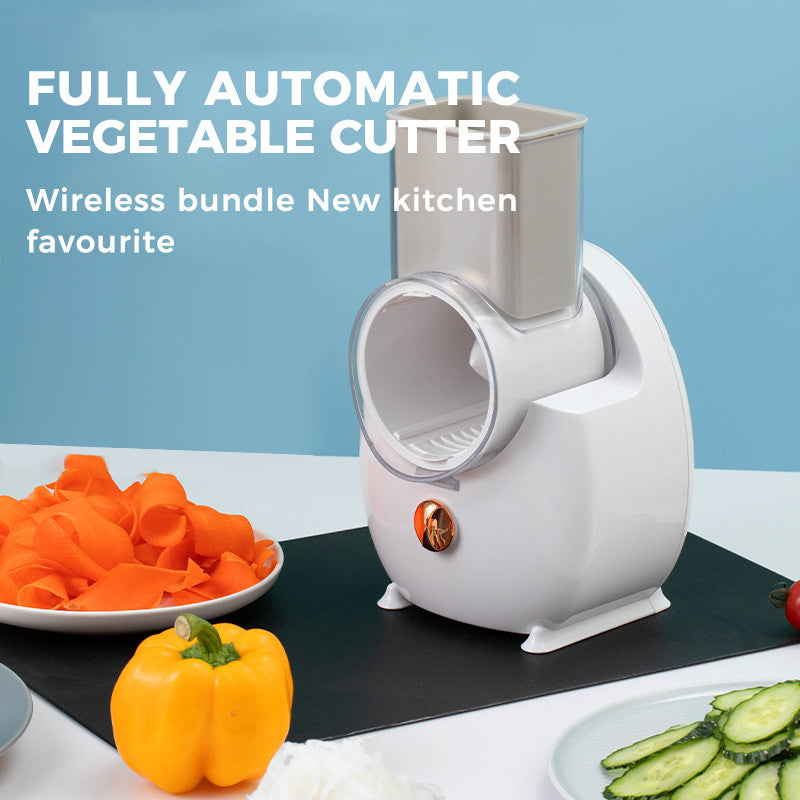 Electric Vegetable Slicer: Multifunctional Potato Carrot Cutter, Shredder, Chopper & Grater for Kitchen - Minihomy