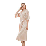 Satin Kimono Robes for Women - Bride Long Robe Sleepwear