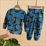 Children's Cartoon Cute Print Home Service Pajamas Set