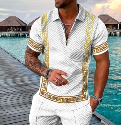POLO Lapel Casual Short-sleeved T-shirt