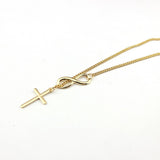 Cross short necklace - Minihomy