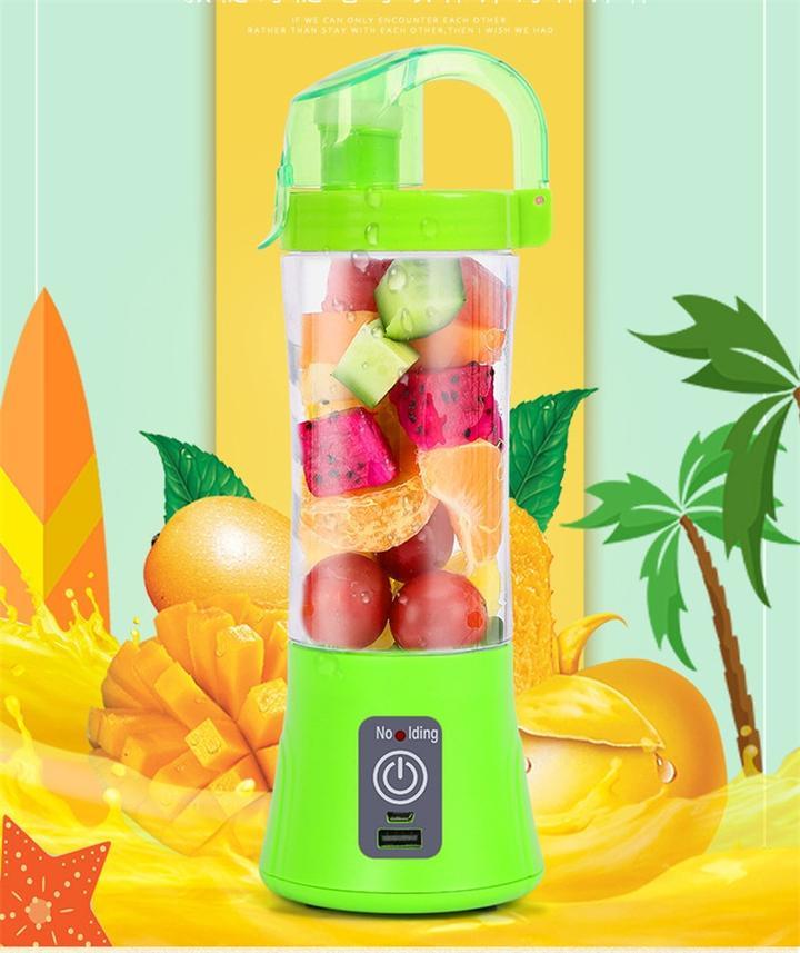 Portable Electric Fruit Juicer & Smoothie Maker - USB Rechargeable Mini Blender Cup - Minihomy