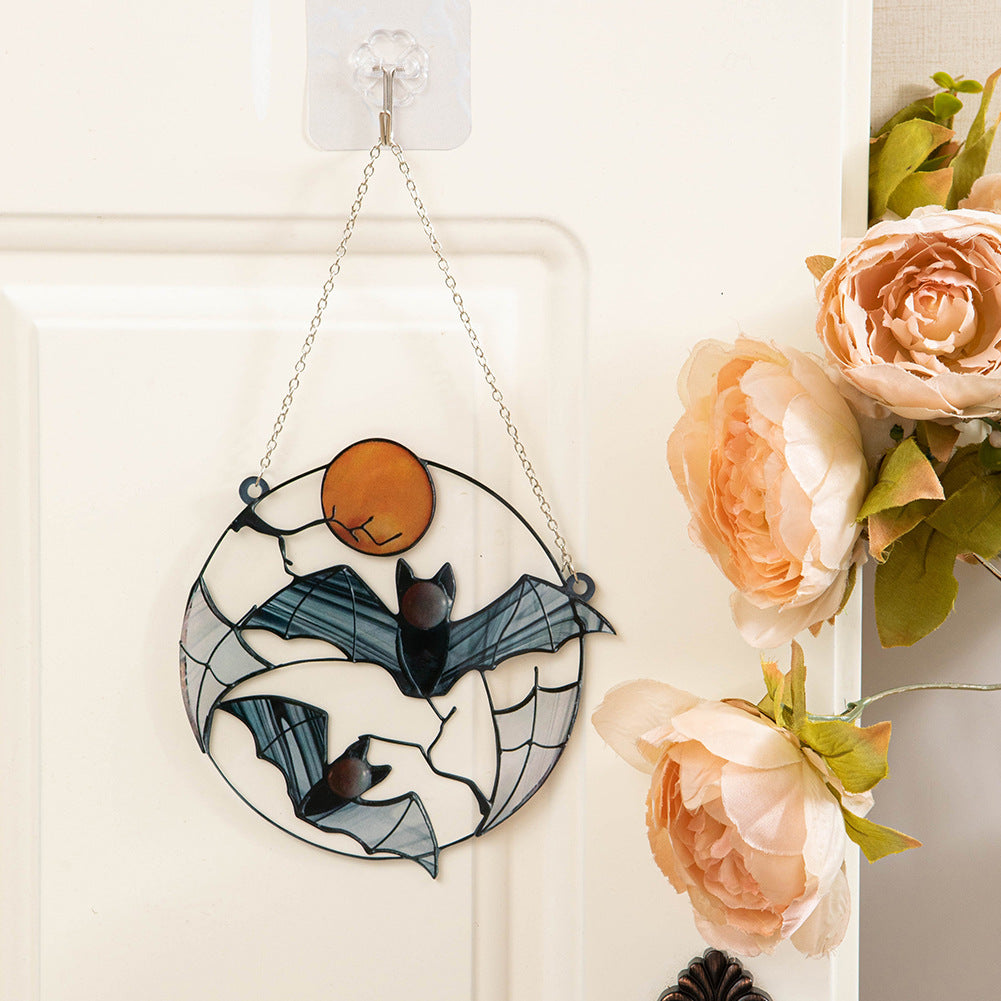 Moon Bat Decorative Acrylic Pendant - Minihomy