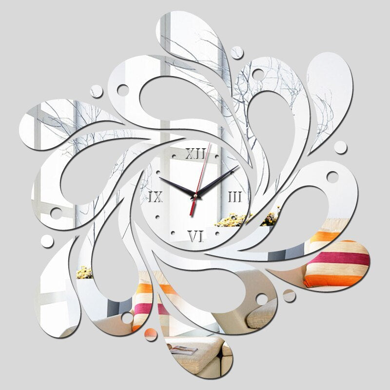 Fashion mirror wall clock - Minihomy