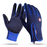 Winter Gloves Touch Screen Riding Motorcycle Sliding Waterproof Sports Gloves With Fleece