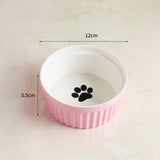 Cervical Spine Protection Cat Food Bowl - Elevated Pet Bowl for Healthy Eating