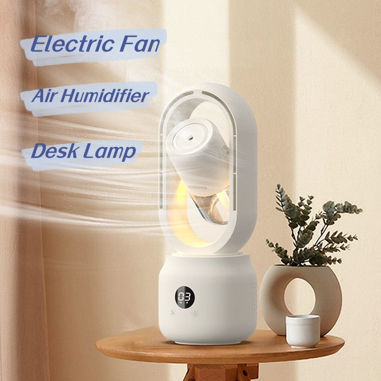 Summer Water-Cooled Spray Mist Electric Fan - Portable Wireless Bladeless Ventilator