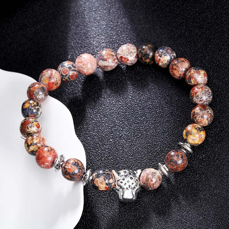 Natural Stone Owl Head Yoga Bracelet - Minihomy