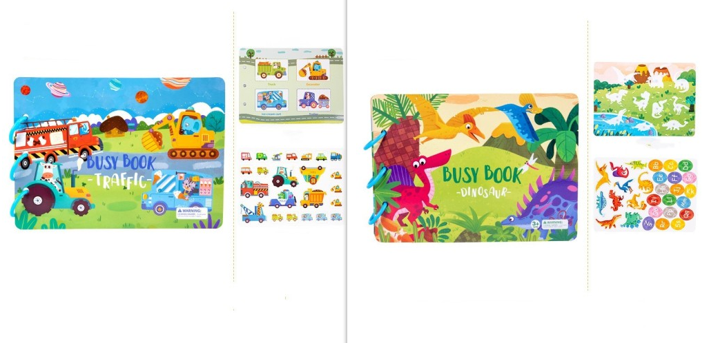 Children's Busy Book Educational Toys Repeated Paste - Minihomy