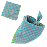 Pup Up the Style: Plaid Double Sided Cotton Pet Scarf!