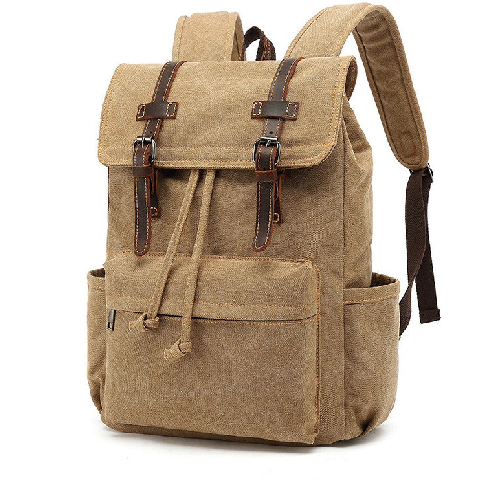 Men's Backpack Vintage Outdoor Travel Canvas Bag - Minihomy