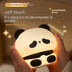 Panda LED Night Light Cute Silicone Night Light USB Rechargeable Touch Night Lamp Bedroom Timing Lamp Decoration Children's Gift Home Decor - Minihomy