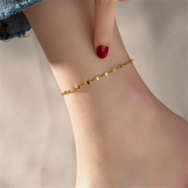 Women's Stainless Steel Anklets - Non-Fading & Durable