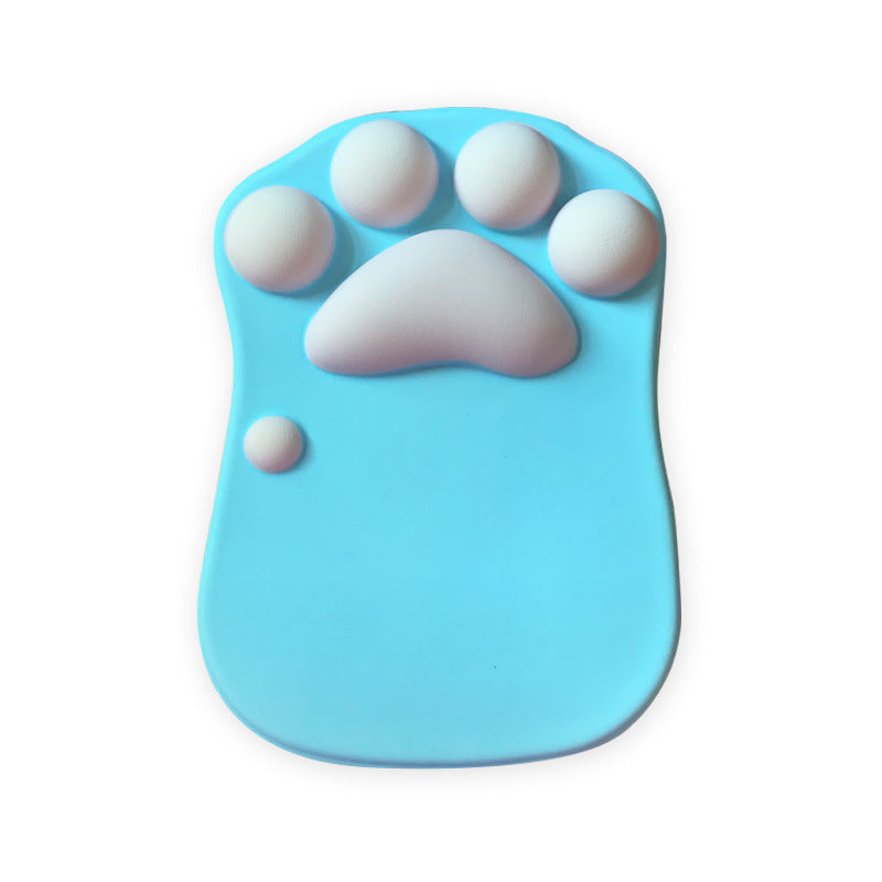 Cute Cat Paw Mouse Pad with Wrist Support - Soft Silicone Rest for Comfort & Fashion - Minihomy