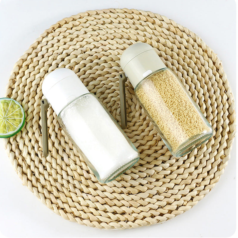 Kitchen Glass Seasoning Salt Control Bottle - Minihomy