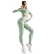 Long Sleeve Bra And Trousers Sports Suit - Minihomy